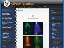 Tablet Screenshot of animation-hellodance.fr
